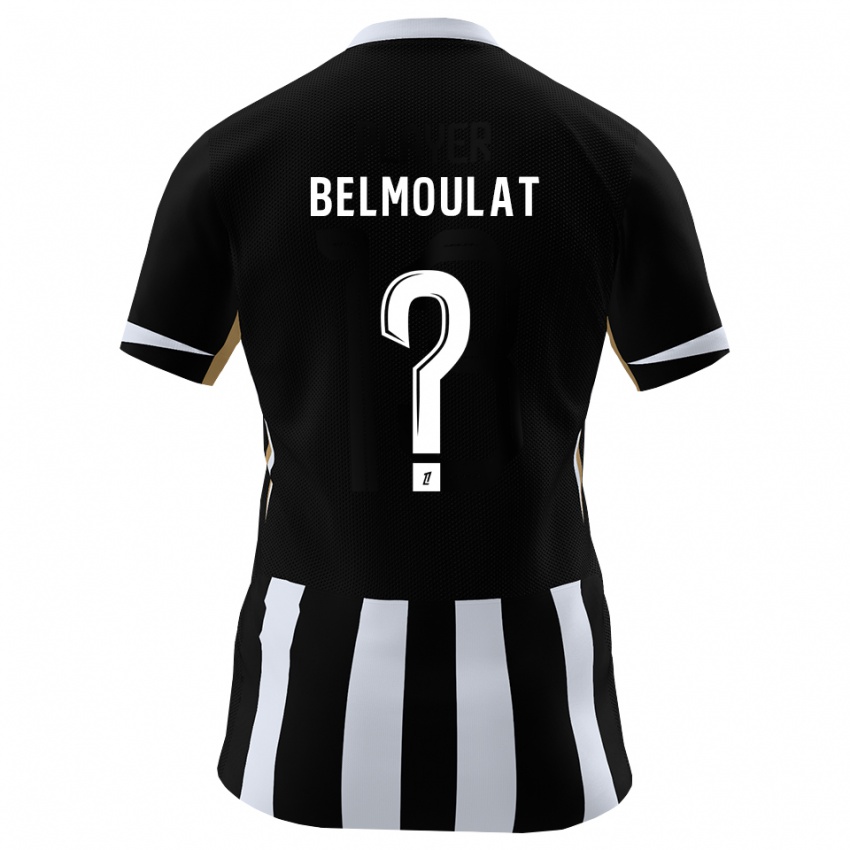 גברים Zinédine Belmoulat #0 שחור כחול ג'רזי ביתית 2026/27 חולצה קצרה