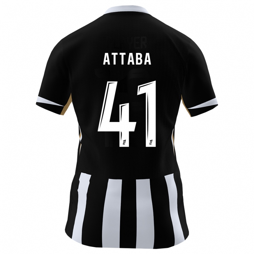 גברים Sofian Attaba #41 שחור כחול ג'רזי ביתית 2026/27 חולצה קצרה
