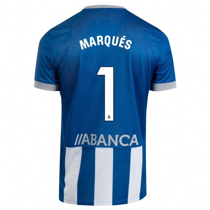 גברים Álex Marqués #1 כחול אפור לבן ג'רזי ביתית 2026/27 חולצה קצרה