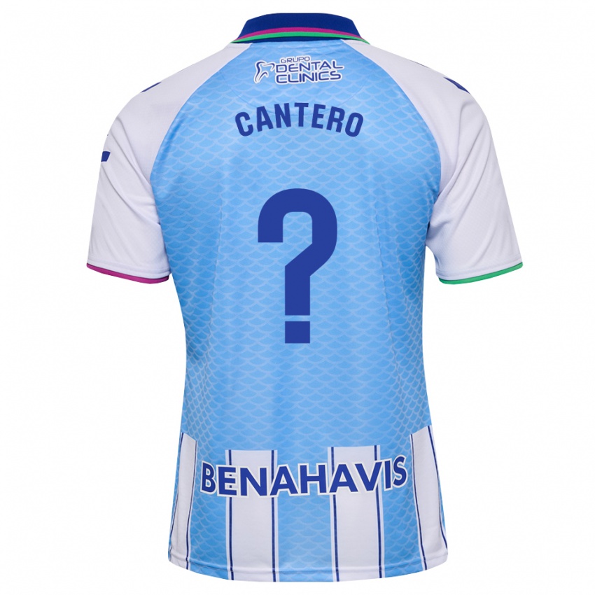 גברים José Cantero #0 כחול שמיים עמוק לבן ג'רזי ביתית 2026/27 חולצה קצרה
