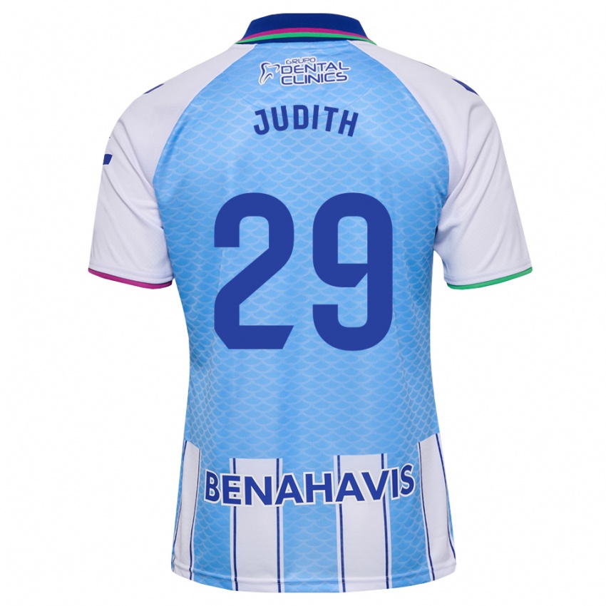 גברים Judith Ruiz Torres #29 כחול שמיים עמוק לבן ג'רזי ביתית 2026/27 חולצה קצרה