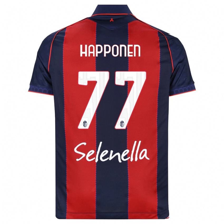גברים Ukko Happonen #77 כחול מלכותי אדום לבן ג'רזי ביתית 2026/27 חולצה קצרה