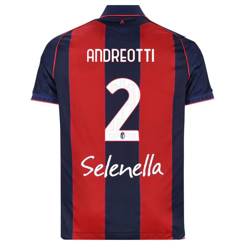 גברים Matteo Andreotti #2 כחול מלכותי אדום לבן ג'רזי ביתית 2026/27 חולצה קצרה