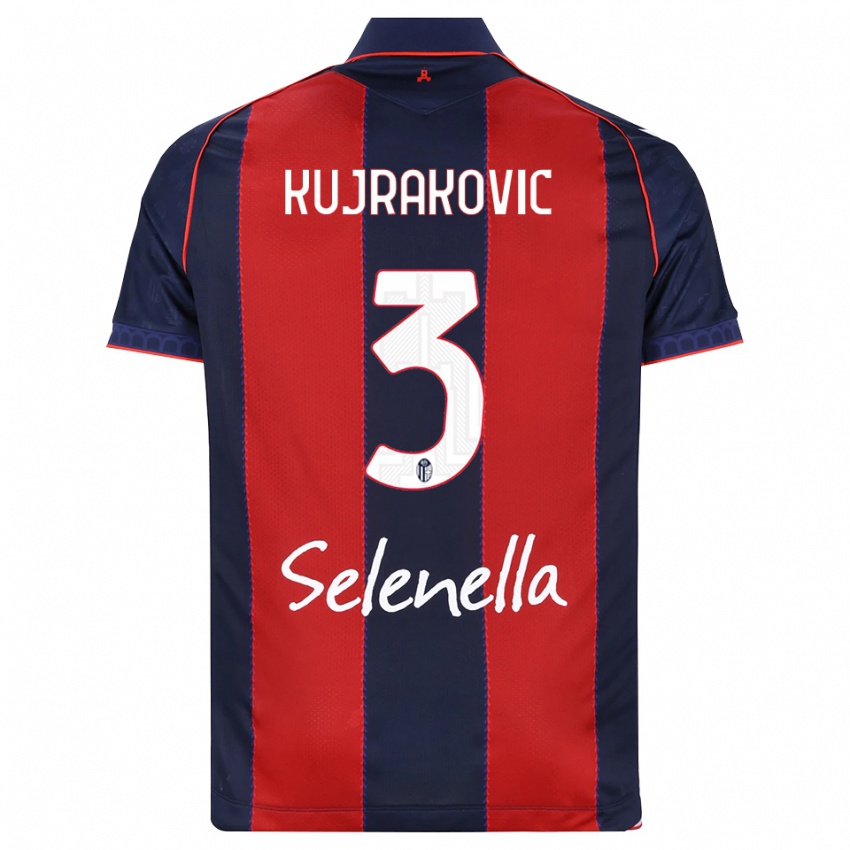 גברים Minel Kujrakovic #3 כחול מלכותי אדום לבן ג'רזי ביתית 2026/27 חולצה קצרה