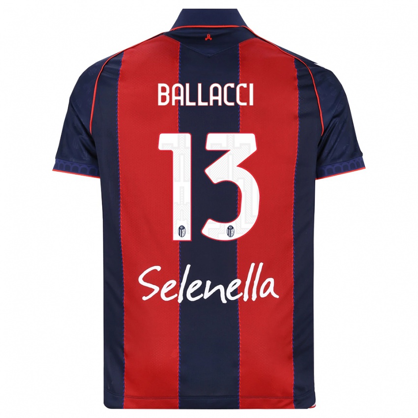 גברים Edoardo Ballacci #13 כחול מלכותי אדום לבן ג'רזי ביתית 2026/27 חולצה קצרה