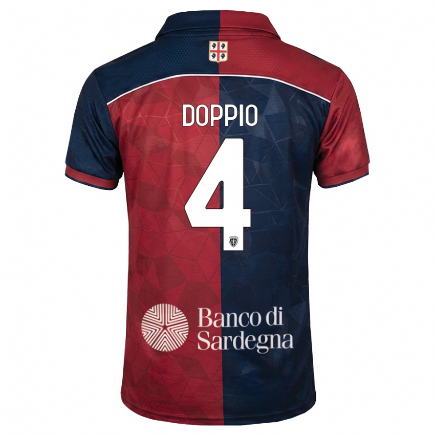 גברים Andrea Doppio #4 בורדו כחול מלכותי ג'רזי ביתית 2026/27 חולצה קצרה