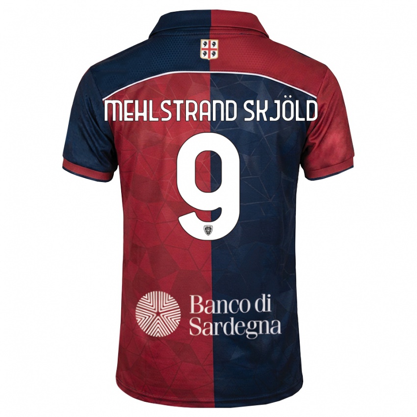 גברים William Mehlstrand Skjöld #9 בורדו כחול מלכותי ג'רזי ביתית 2026/27 חולצה קצרה