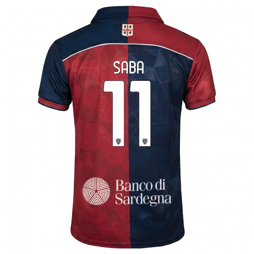 גברים Alessio Saba #11 בורדו כחול מלכותי ג'רזי ביתית 2026/27 חולצה קצרה