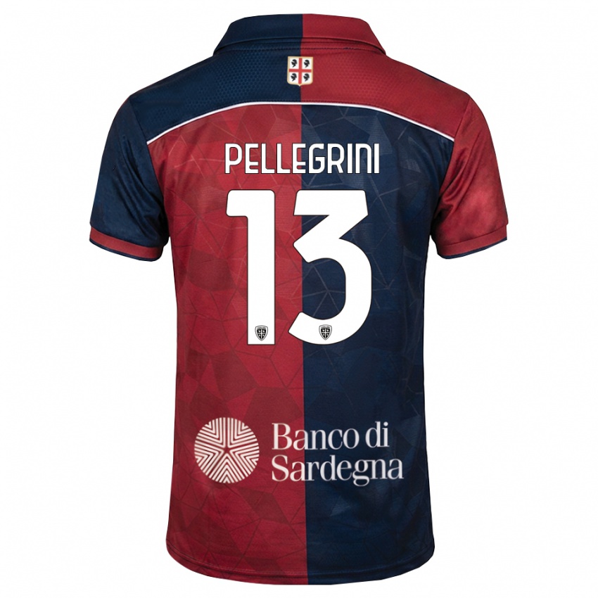 גברים Nicolò Pellegrini #13 בורדו כחול מלכותי ג'רזי ביתית 2026/27 חולצה קצרה