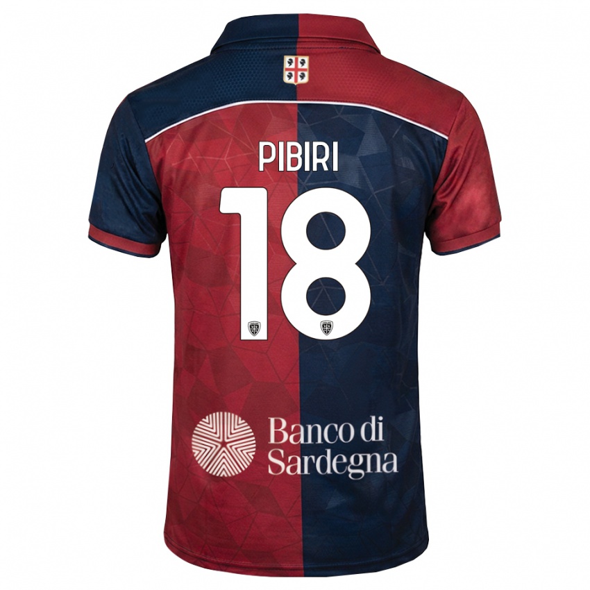 גברים Andrea Pibiri #18 בורדו כחול מלכותי ג'רזי ביתית 2026/27 חולצה קצרה