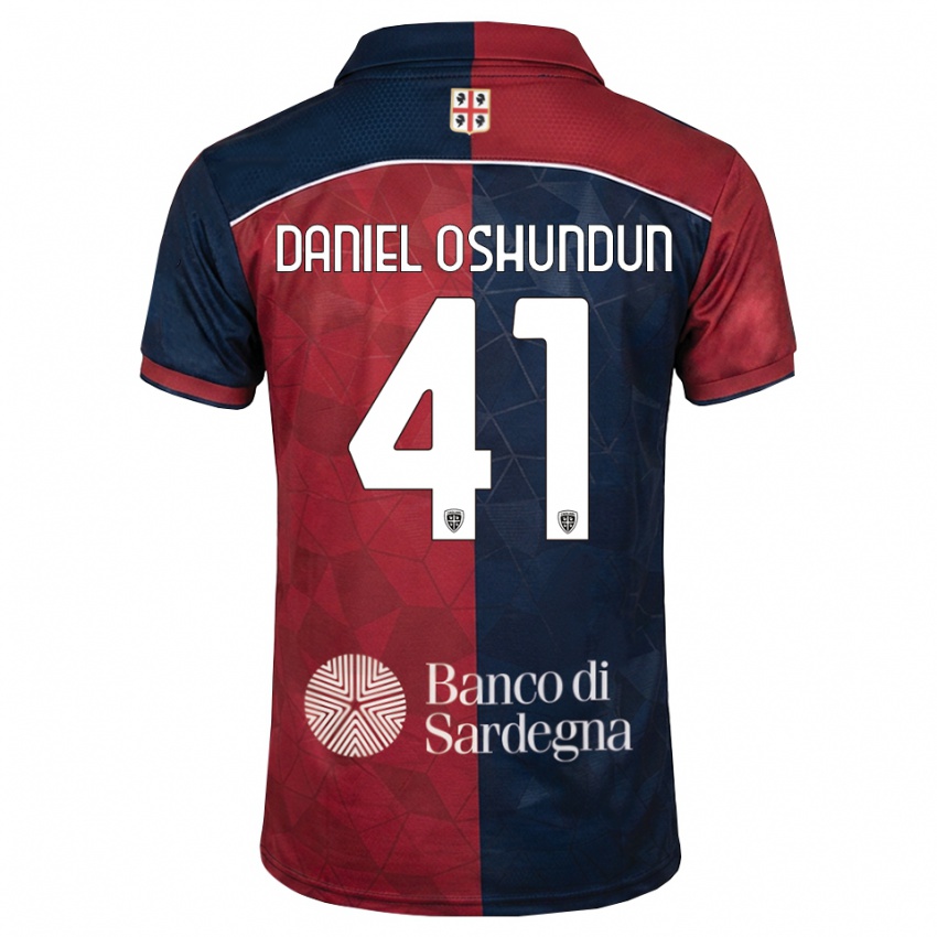 גברים Olasunkanmi Daniel Oshundun #41 בורדו כחול מלכותי ג'רזי ביתית 2026/27 חולצה קצרה