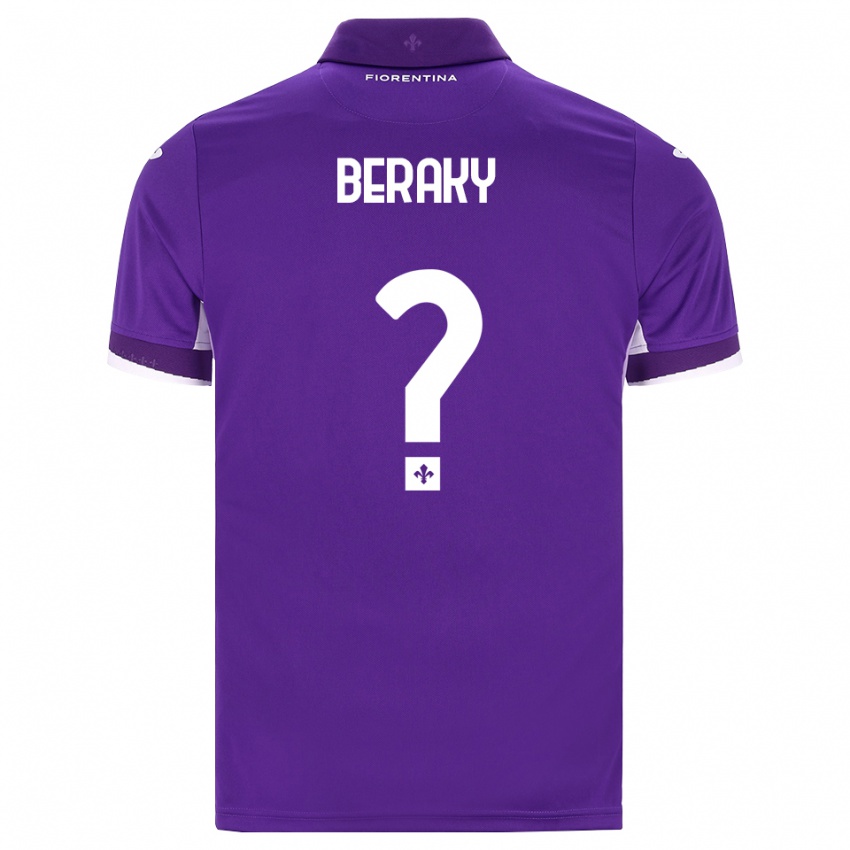 גברים Mussie Beraky #0 סגול לבן ורוד ג'רזי ביתית 2026/27 חולצה קצרה
