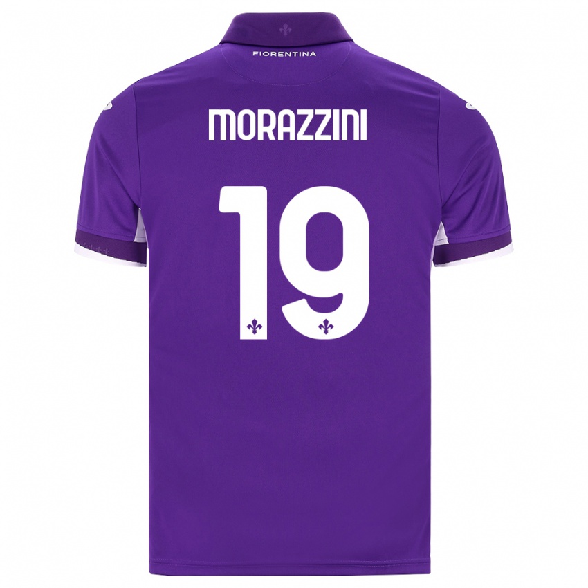 גברים Luigi Morazzini #19 סגול לבן ורוד ג'רזי ביתית 2026/27 חולצה קצרה