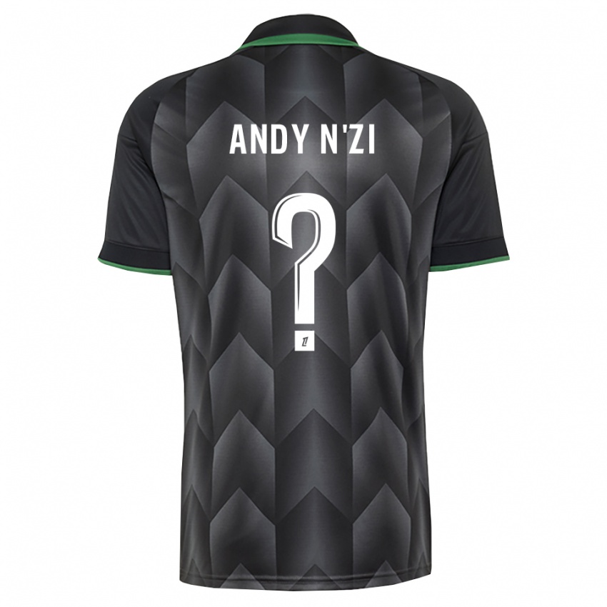 גברים Christ Andy N'zi #0 לבן שחור ירוק הרחק ג'רזי 2026/27 חולצה קצרה