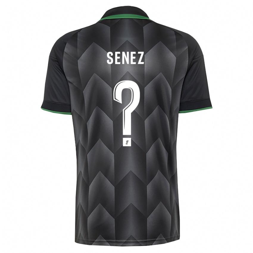 גברים Axel Senez #0 לבן שחור ירוק הרחק ג'רזי 2026/27 חולצה קצרה