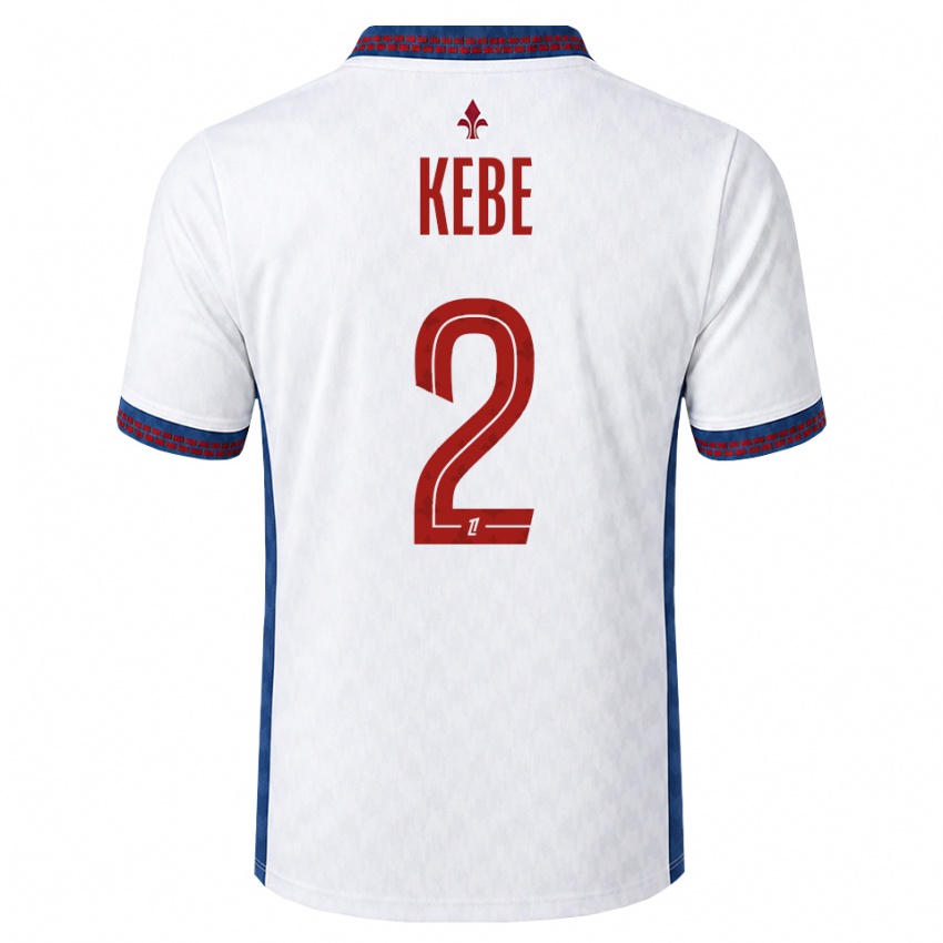 גברים Hamadi Kebe #2 אדום לבן כחול הרחק ג'רזי 2026/27 חולצה קצרה