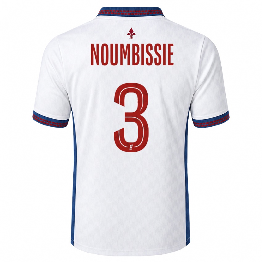 גברים Stéphane Noumbissie #3 אדום לבן כחול הרחק ג'רזי 2026/27 חולצה קצרה