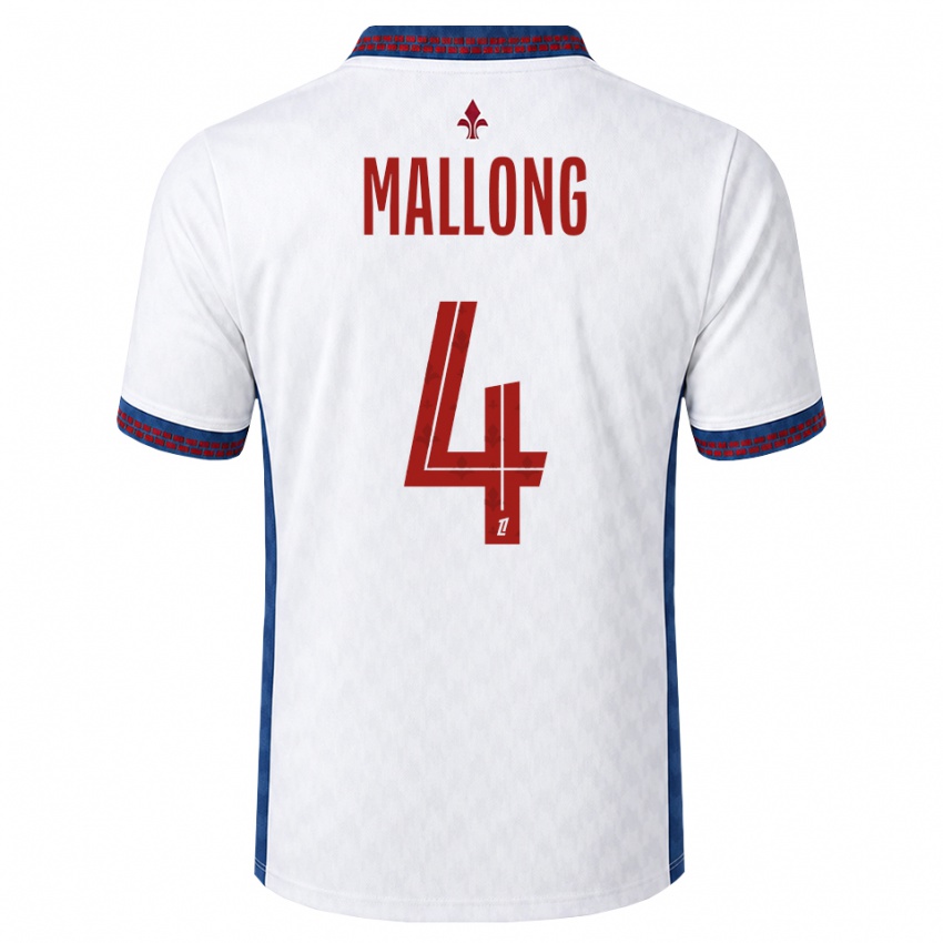 גברים Raphaël Mallong #4 אדום לבן כחול הרחק ג'רזי 2026/27 חולצה קצרה