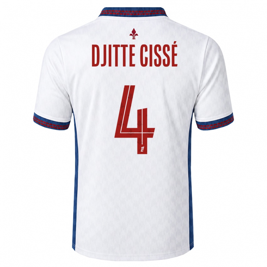 גברים Babacar Djitte Cissé #4 אדום לבן כחול הרחק ג'רזי 2026/27 חולצה קצרה