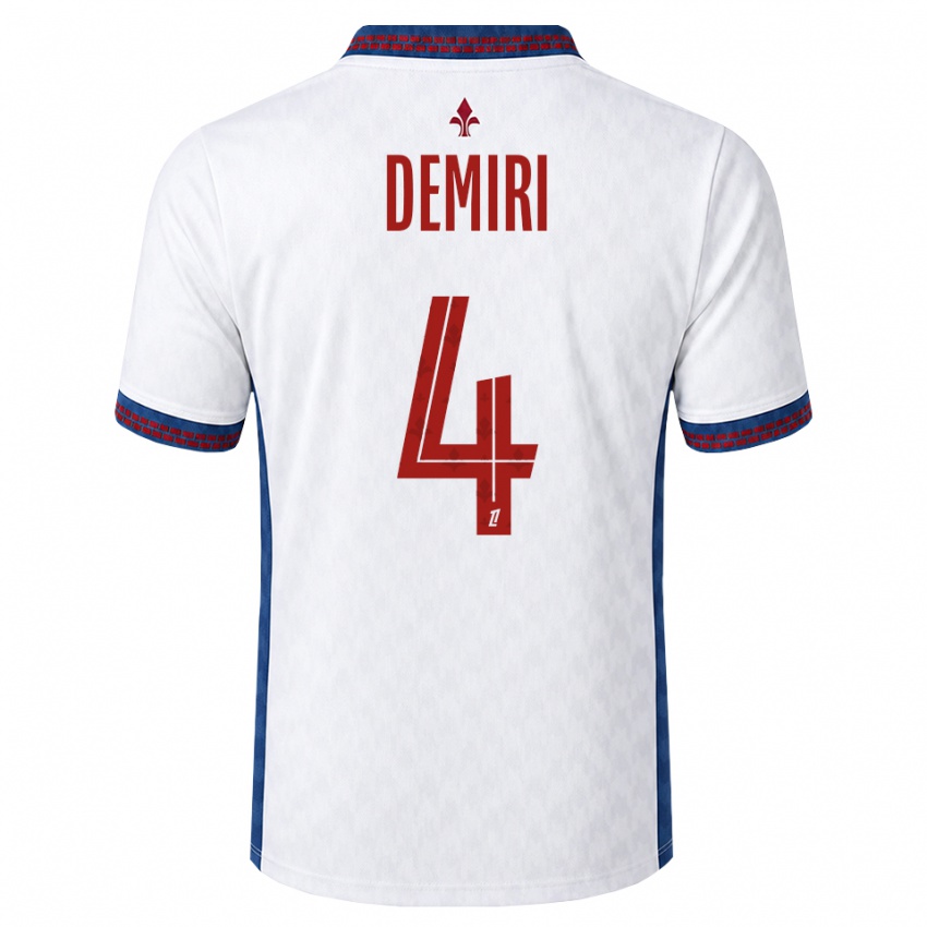 גברים Andi Demiri #4 אדום לבן כחול הרחק ג'רזי 2026/27 חולצה קצרה