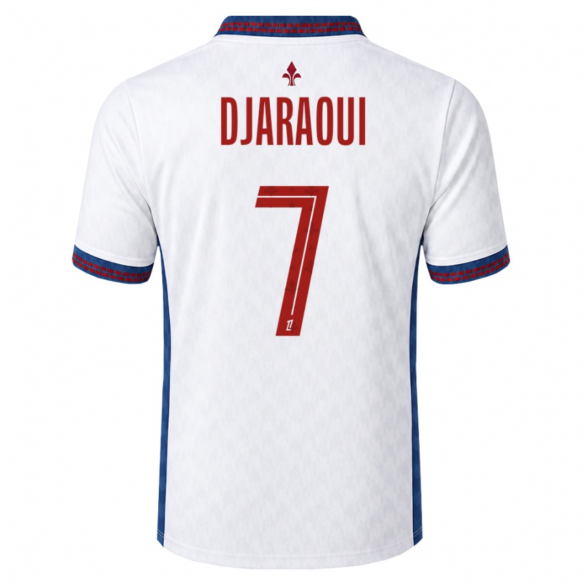 גברים Mehdi Djaraoui #7 אדום לבן כחול הרחק ג'רזי 2026/27 חולצה קצרה