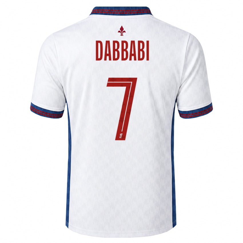 גברים Amin Dabbabi #7 אדום לבן כחול הרחק ג'רזי 2026/27 חולצה קצרה