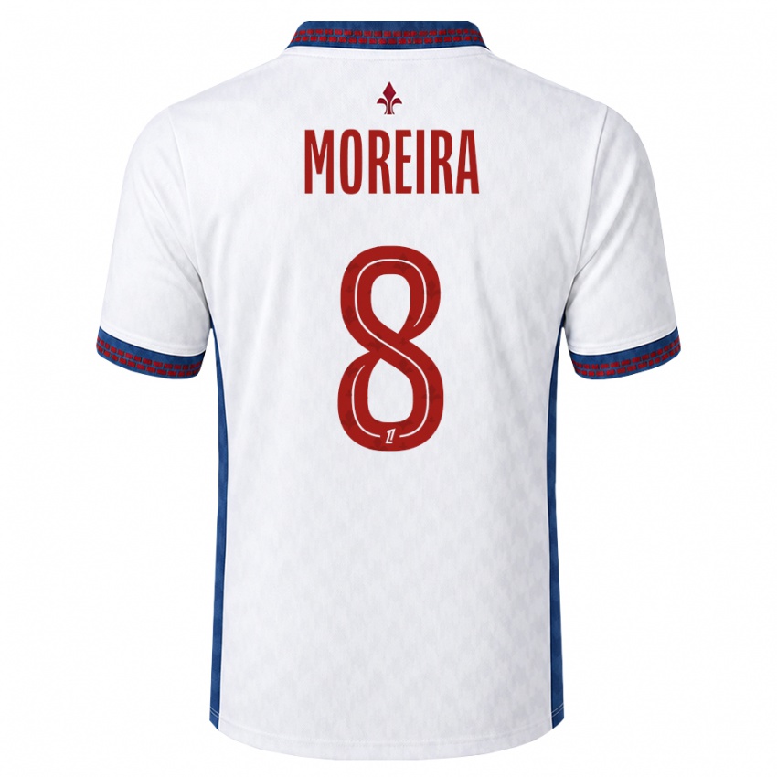 גברים Keziah Moreira #8 אדום לבן כחול הרחק ג'רזי 2026/27 חולצה קצרה