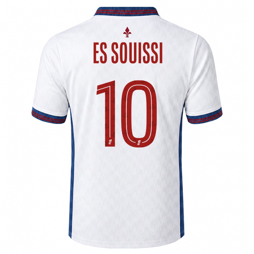 גברים Yllian Es Souissi #10 אדום לבן כחול הרחק ג'רזי 2026/27 חולצה קצרה