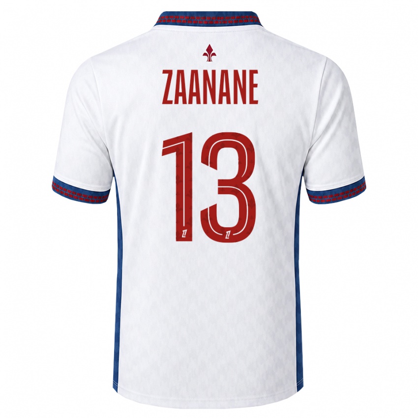 גברים Hacène Zaanane #13 אדום לבן כחול הרחק ג'רזי 2026/27 חולצה קצרה