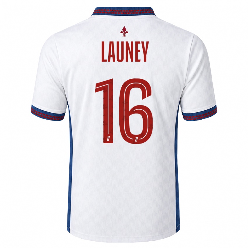 גברים Elisa Launey #16 אדום לבן כחול הרחק ג'רזי 2026/27 חולצה קצרה