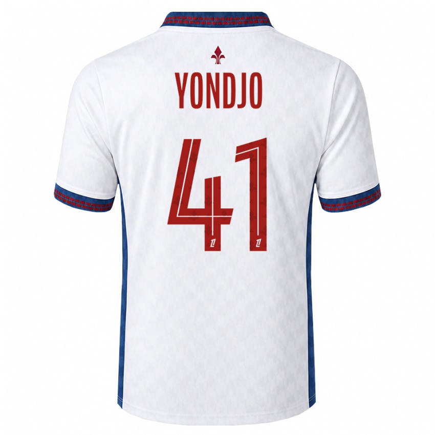 גברים Angel Yondjo #41 אדום לבן כחול הרחק ג'רזי 2026/27 חולצה קצרה