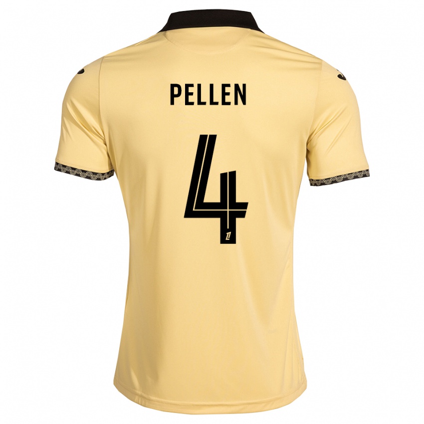 גברים Louise Pellen #4 לבן נאבאחו שחור הרחק ג'רזי 2026/27 חולצה קצרה