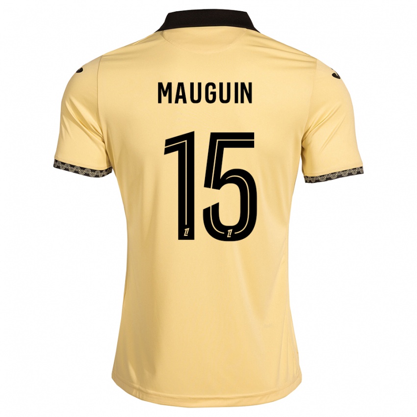 גברים Alexiane Mauguin #15 לבן נאבאחו שחור הרחק ג'רזי 2026/27 חולצה קצרה
