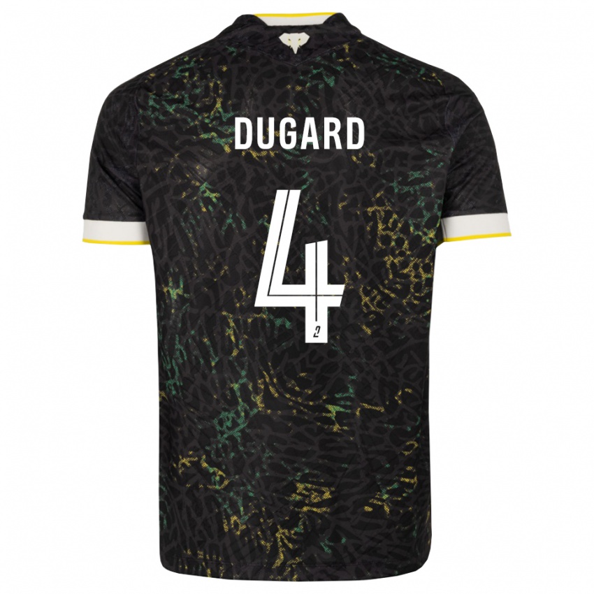 גברים Taigy Dugard #4 שחור לבן צהוב הרחק ג'רזי 2026/27 חולצה קצרה