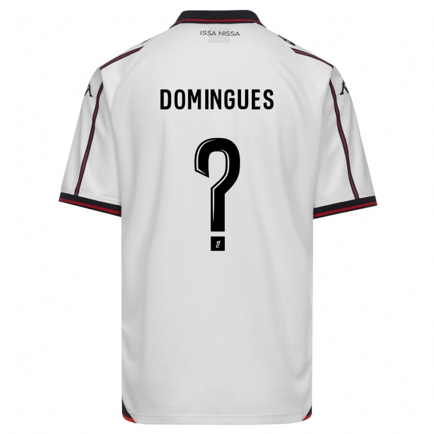 גברים Lorenzo Domingues #0 שחור לבן הרחק ג'רזי 2026/27 חולצה קצרה