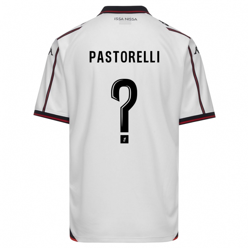 גברים Julien Pastorelli #0 שחור לבן הרחק ג'רזי 2026/27 חולצה קצרה