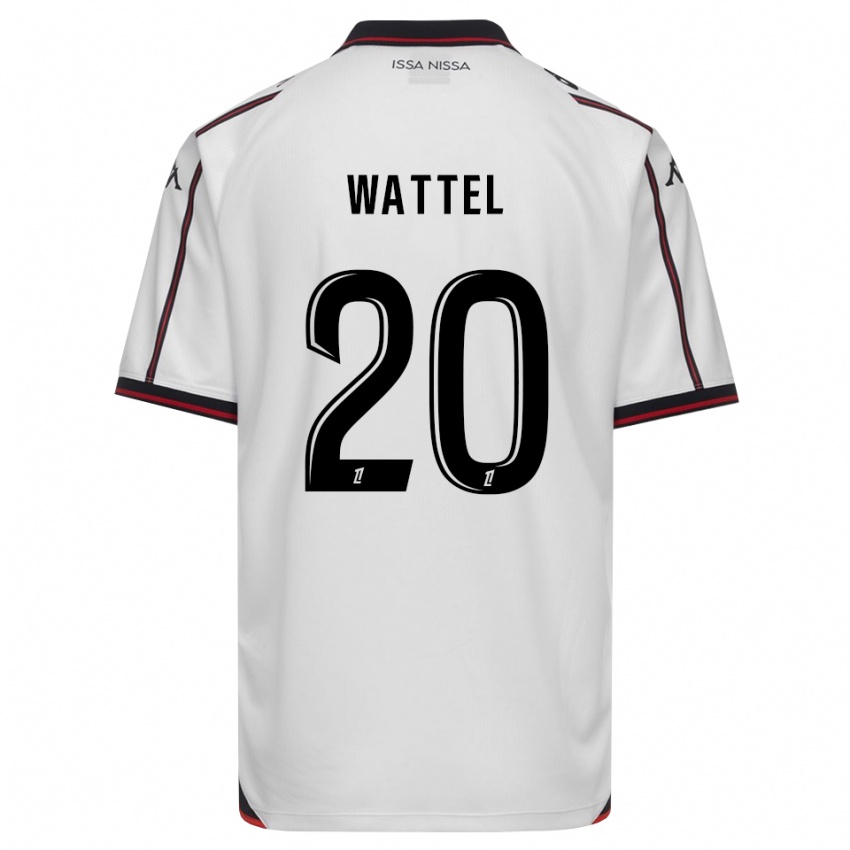 גברים Sami Wattel #20 שחור לבן הרחק ג'רזי 2026/27 חולצה קצרה