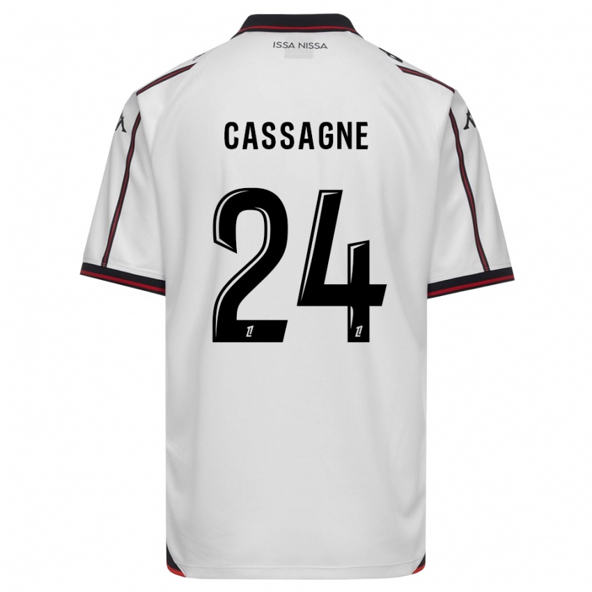 גברים Léa Cassagne #24 שחור לבן הרחק ג'רזי 2026/27 חולצה קצרה