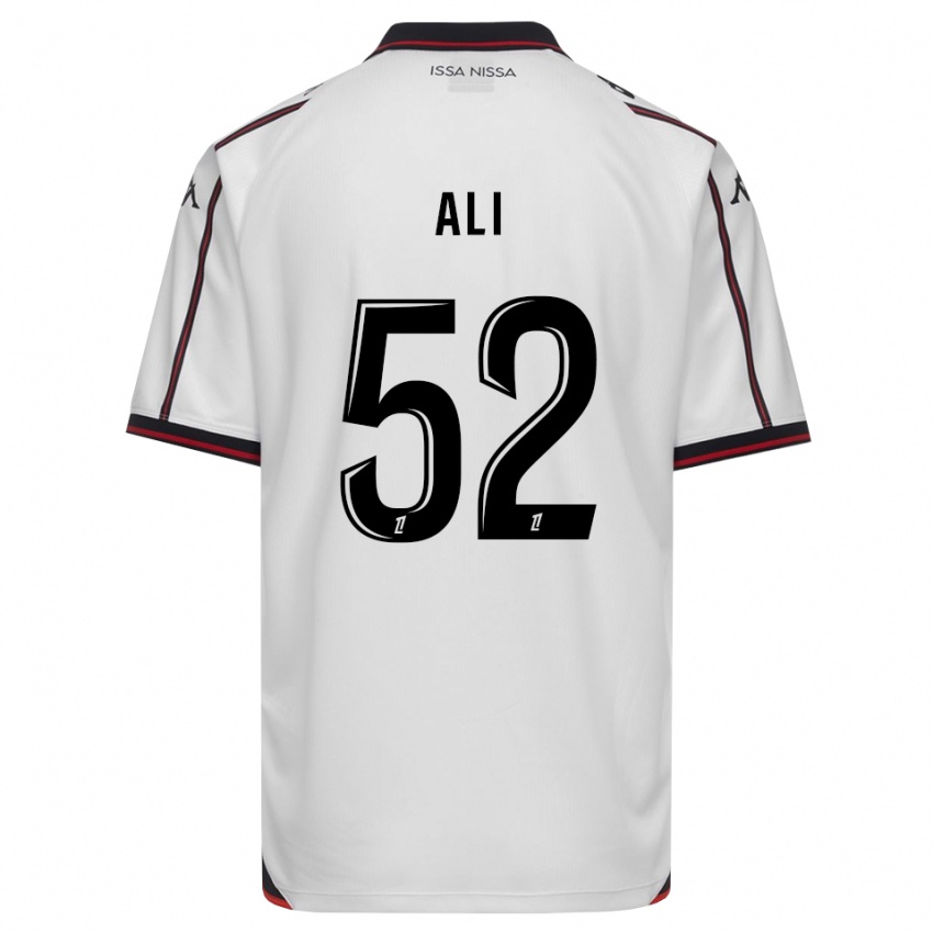 גברים Kéfren Ali #52 שחור לבן הרחק ג'רזי 2026/27 חולצה קצרה