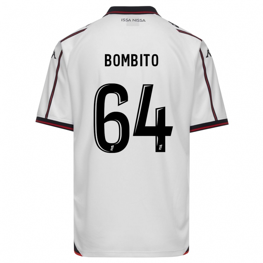 גברים Moïse Bombito #64 שחור לבן הרחק ג'רזי 2026/27 חולצה קצרה