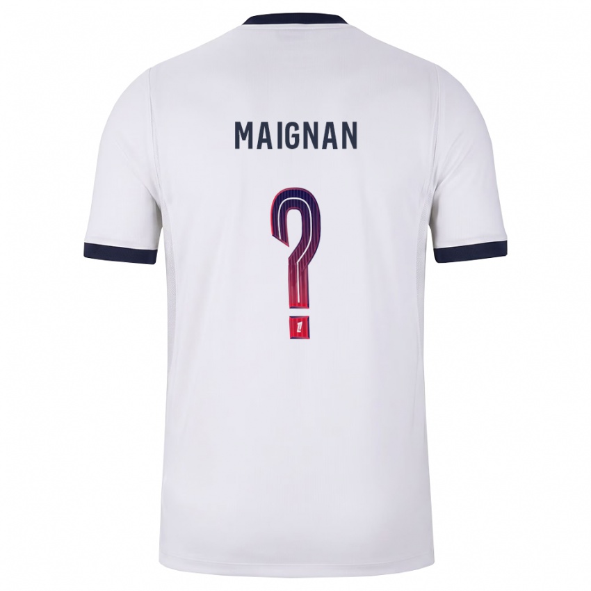 גברים סטלה מיינן #0 לבן שחור אדום הרחק ג'רזי 2026/27 חולצה קצרה