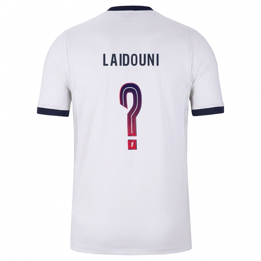 גברים Adam Laidouni #0 לבן שחור אדום הרחק ג'רזי 2026/27 חולצה קצרה