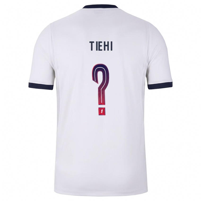 גברים Noha Tiehi #0 לבן שחור אדום הרחק ג'רזי 2026/27 חולצה קצרה