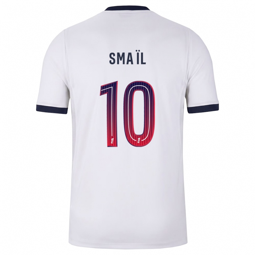 גברים Walid Smaïl #10 לבן שחור אדום הרחק ג'רזי 2026/27 חולצה קצרה