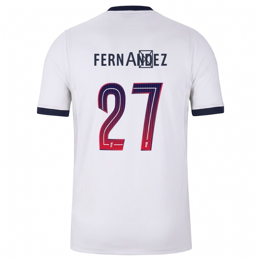 גברים Pedro Fernández #27 לבן שחור אדום הרחק ג'רזי 2026/27 חולצה קצרה