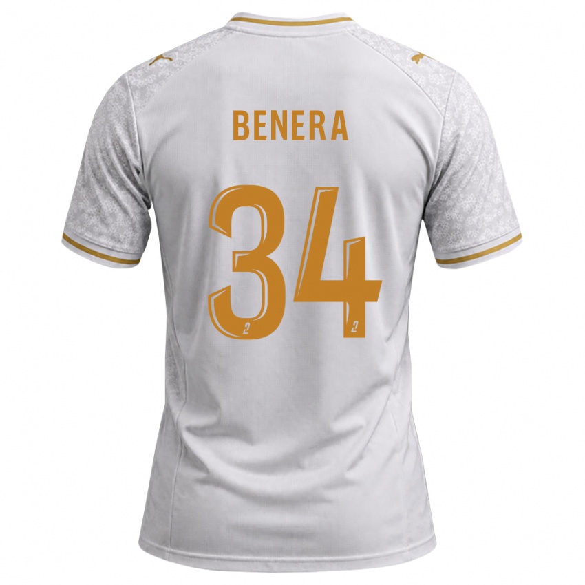 גברים Ummene Benera #34 לבן אפור זהב הרחק ג'רזי 2026/27 חולצה קצרה