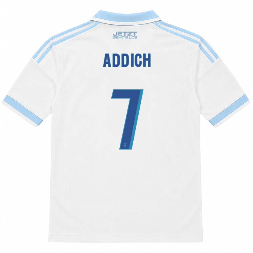 גברים Yanis Addich #7 כחול שמיים בהיר לבן אדום הרחק ג'רזי 2026/27 חולצה קצרה