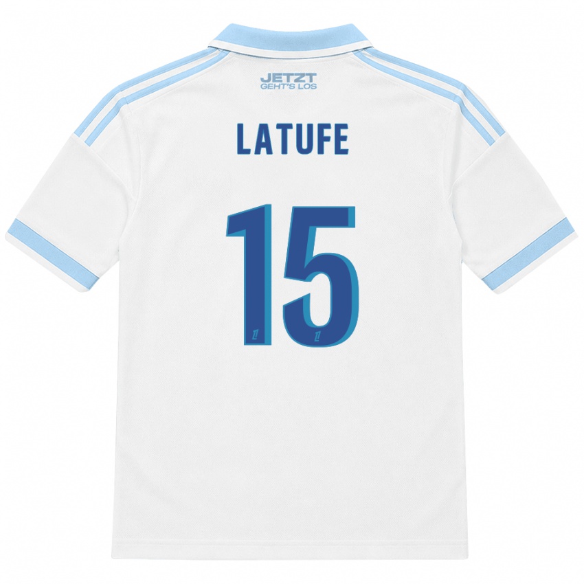 גברים Latufe Assoumani #15 כחול שמיים בהיר לבן אדום הרחק ג'רזי 2026/27 חולצה קצרה