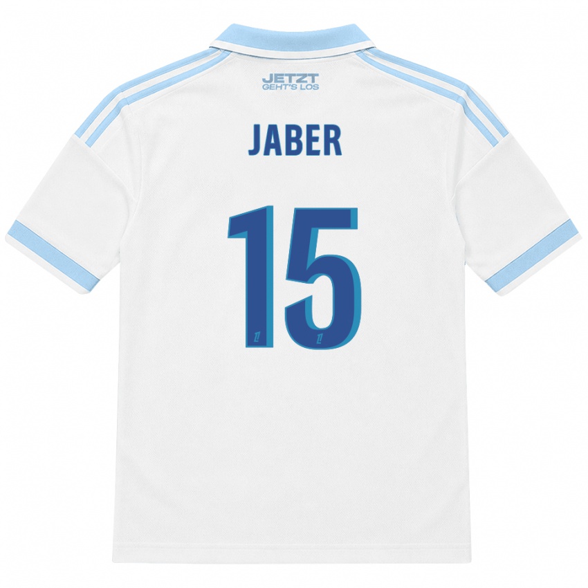 גברים Wissem Jaber #15 כחול שמיים בהיר לבן אדום הרחק ג'רזי 2026/27 חולצה קצרה