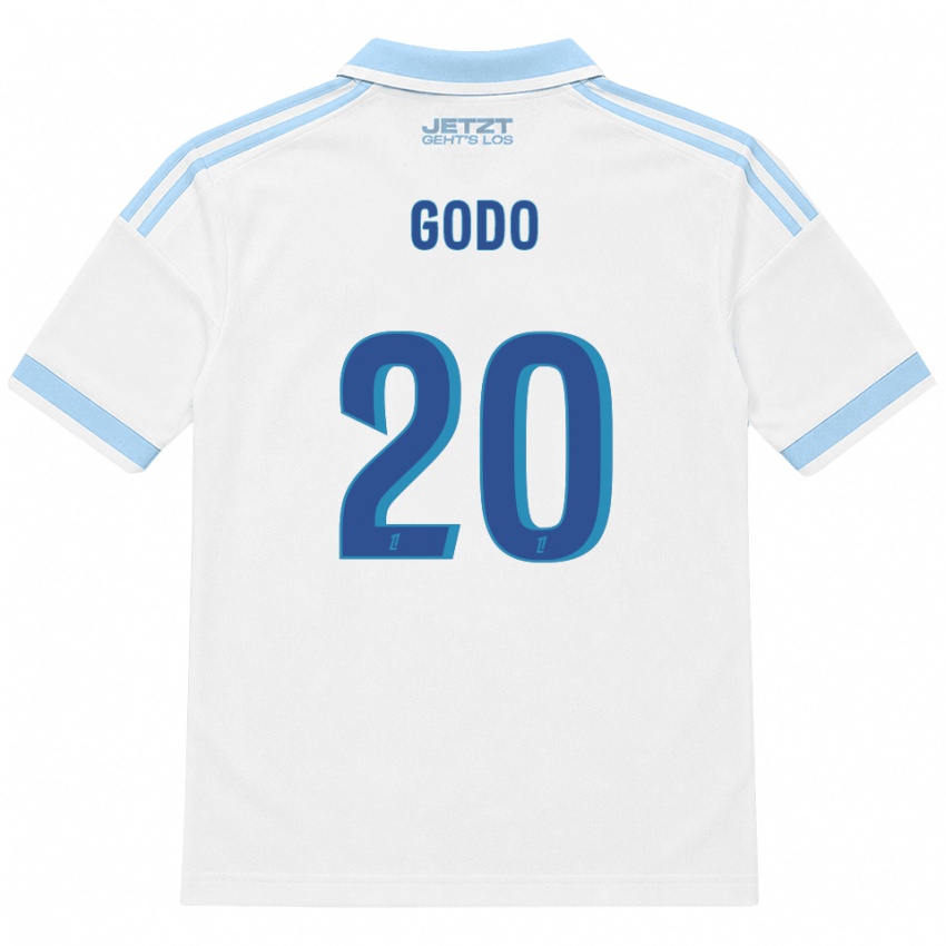 גברים Martial Godo #20 כחול שמיים בהיר לבן אדום הרחק ג'רזי 2026/27 חולצה קצרה